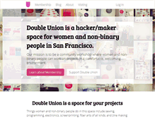 Tablet Screenshot of doubleunion.org